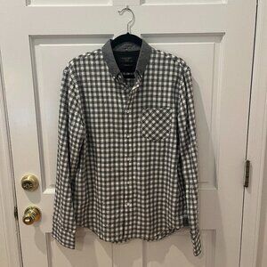 Rag & Bone Men's Gingham Check Slim Fit Button-Down Shirt - Size Large